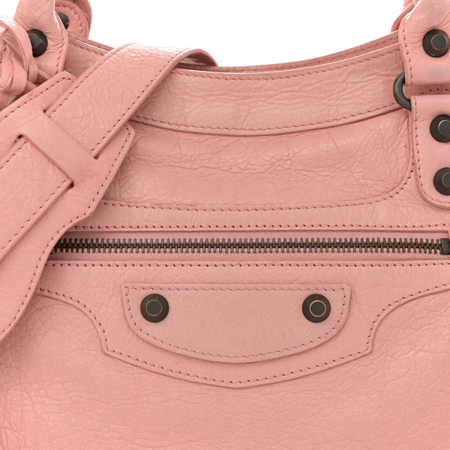 Balenciaga Agneau Classic Hardware City Rose Peche 9 of 17