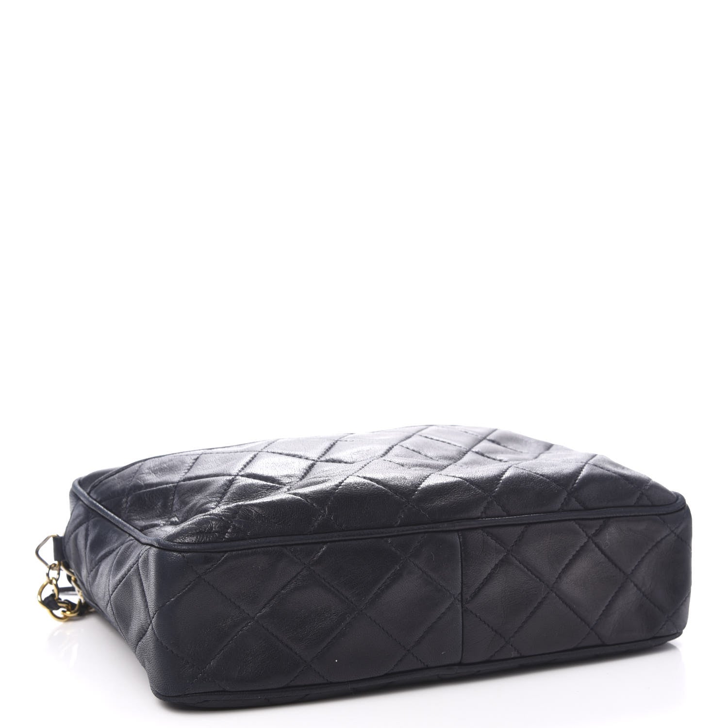 Chanel Lambskin Quilted CC Tassel Camera Case Navy 4 of 12