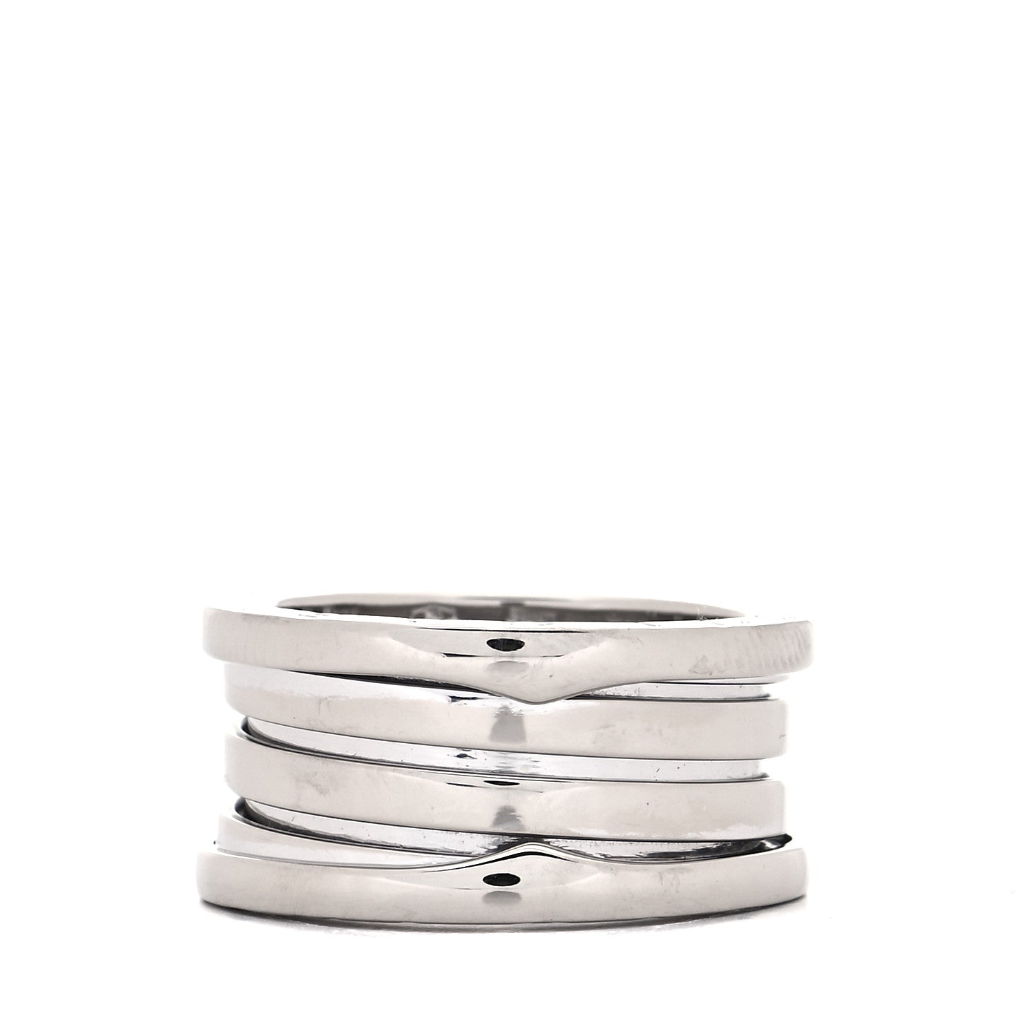 Bulgari 18K White Gold B.Zero1 Four-Band Ring 53 6.25 3 of 5
