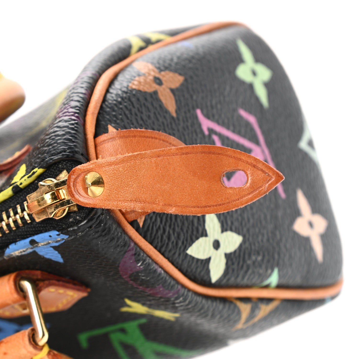 Louis Vuitton Monogram Multicolor Mini Sac HL Speedy Black 10 of 12