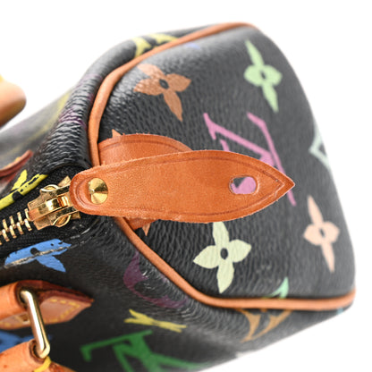 Louis Vuitton Monogram Multicolor Mini Sac HL Speedy Black 10 of 12