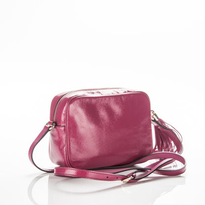 Gucci Soft Patent Small Soho Disco Bag Bright Bougainvillea 3 of 7
