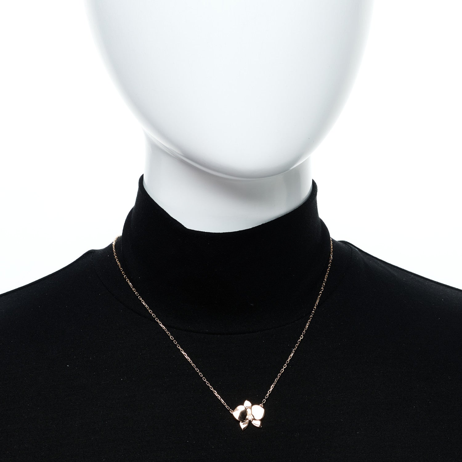 Cartier 18K Pink Gold Diamond Caresse D'Orchidees Par Cartier Pendant Necklace 2 of 6