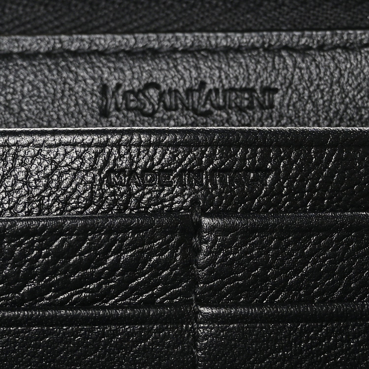 Saint Laurent Chevre Belle De Jour Zip Around Wallet Black 8 of 10