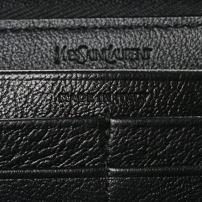 Saint Laurent Chevre Belle De Jour Zip Around Wallet Black 8 of 10