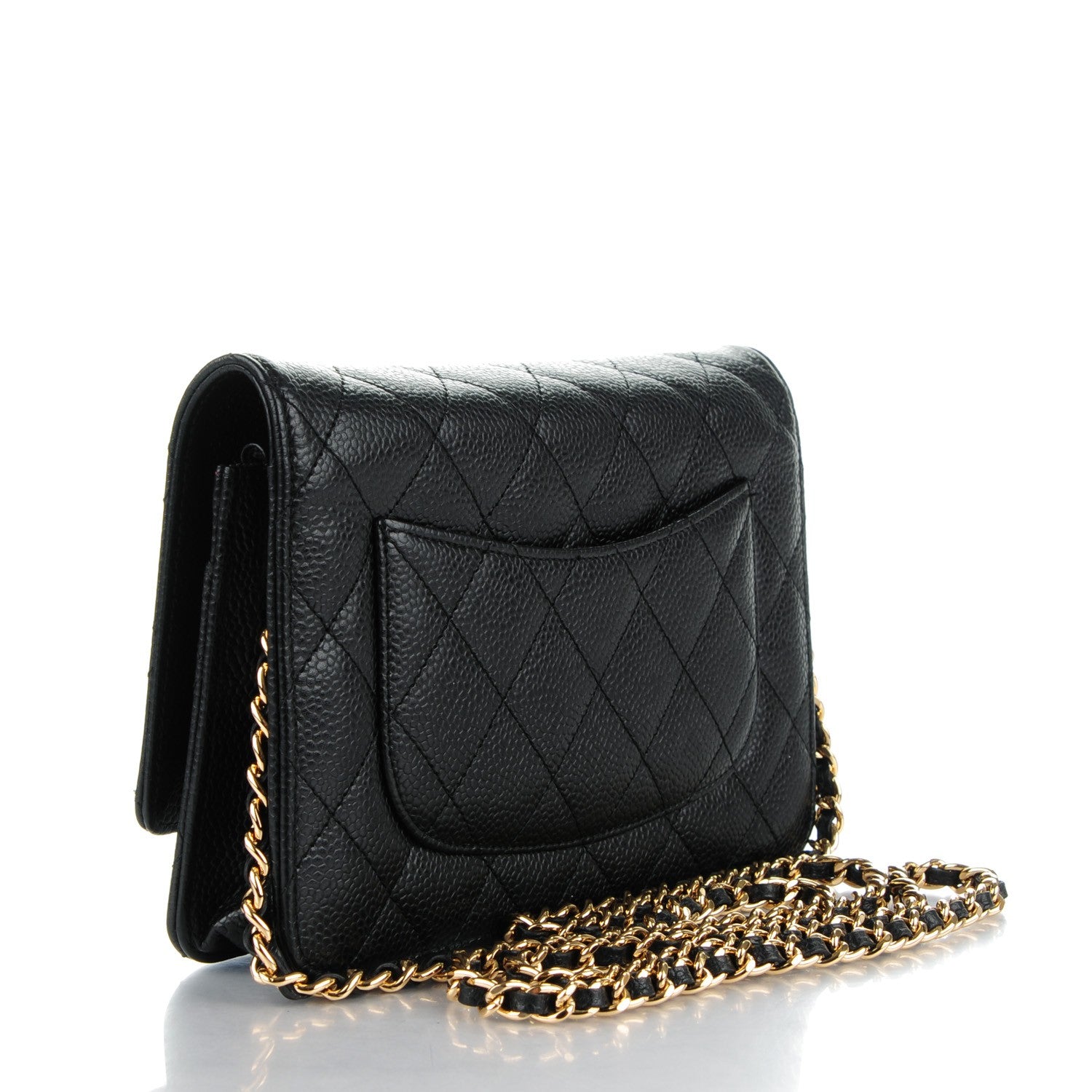 Chanel Caviar Quilted Wallet On Chain WOC Black 3 of 8