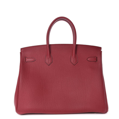Hermes Togo Birkin 35 Rouge Grenat 5 of 34