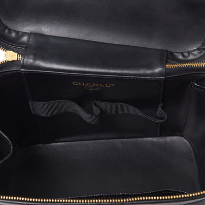 Chanel Caviar CC Vanity Train Case Black 4 of 9