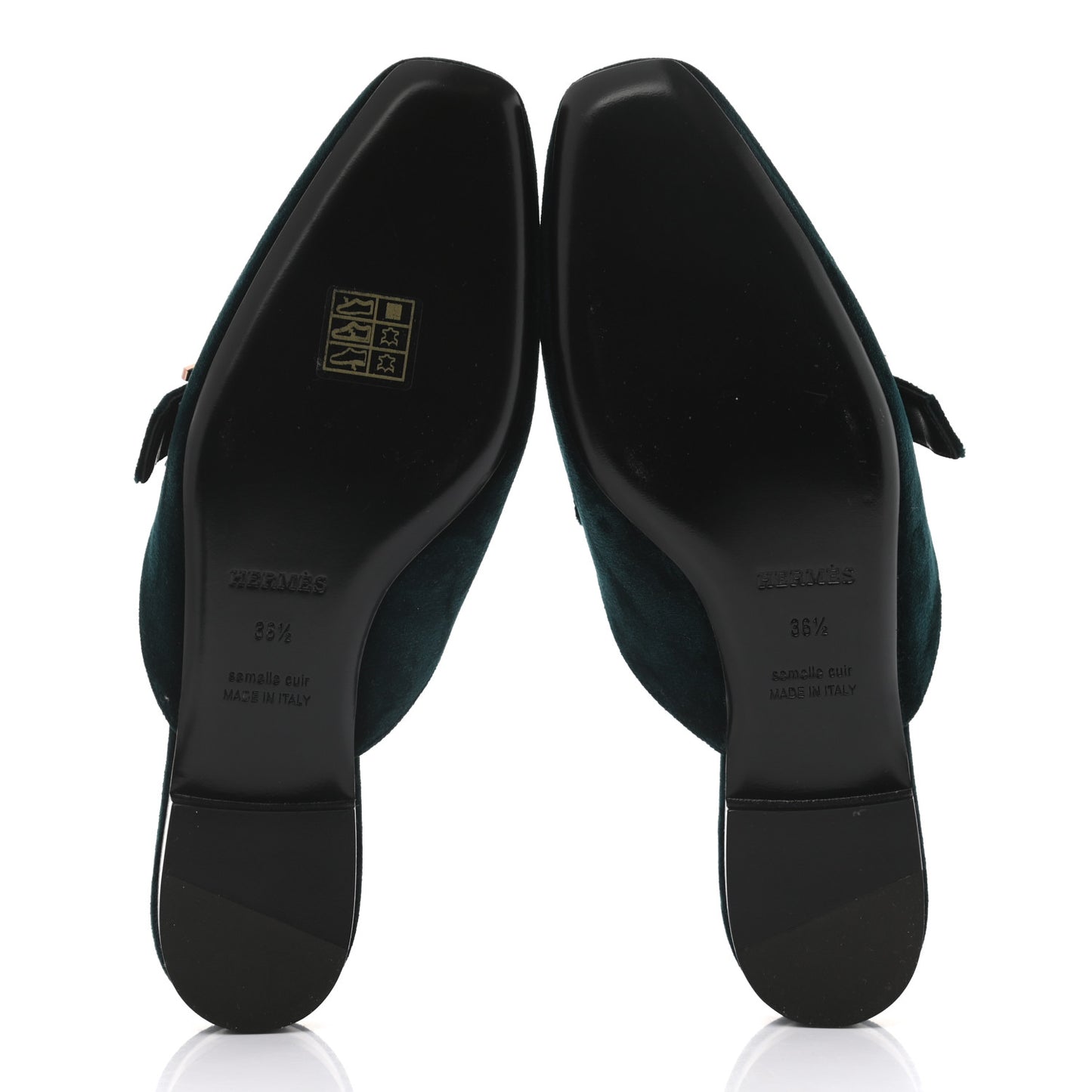 Velours Beauty Mules 36.5 Petrole