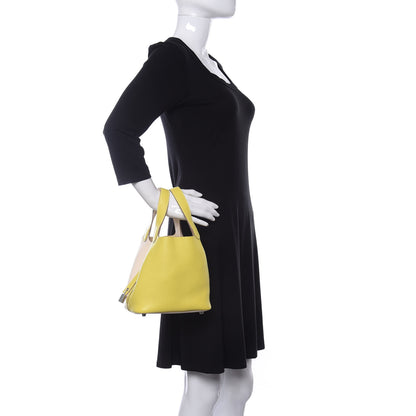 Hermes Taurillon Clemence Casaque Picotin Lock 18 PM Lime Nata 2 of 10