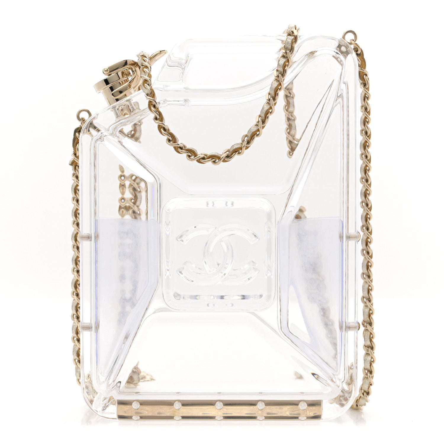 Chanel Plexiglass Dubai by Night Gas Tank Clutch 1 of 10
