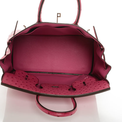 Hermes Ostrich HAC Birkin 32 Fuchsia 25 of 28