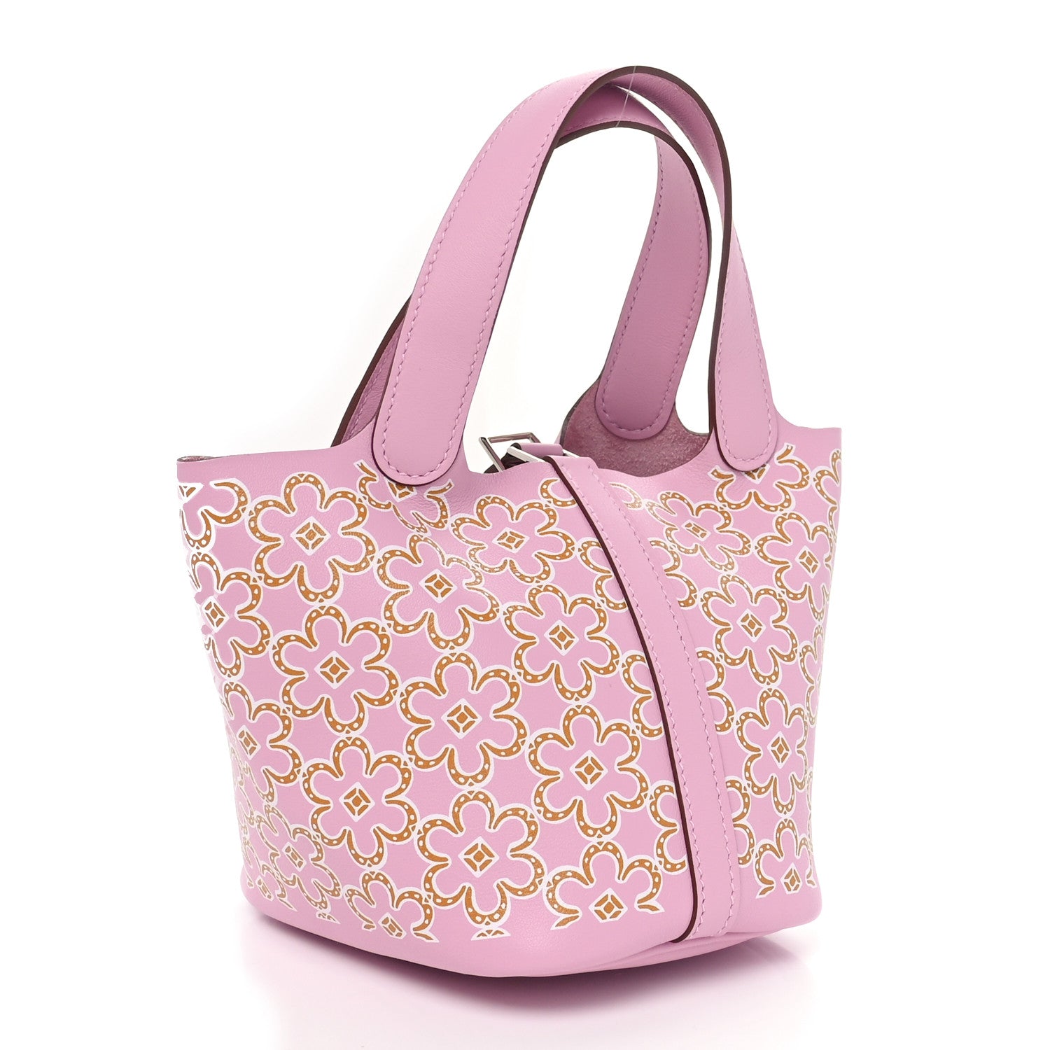Hermes Swift Micro Lucky Daisy Picotin Lock Mauve Sylvestre 3 of 11