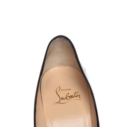 Christian Louboutin Shiny Nappa Pigalle Follies 100 Pumps 37 Black 13 of 17