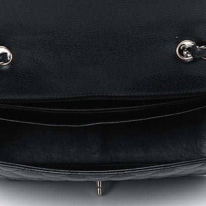 Chanel Caviar Quilted Jumbo Single Flap Black 4 of 9