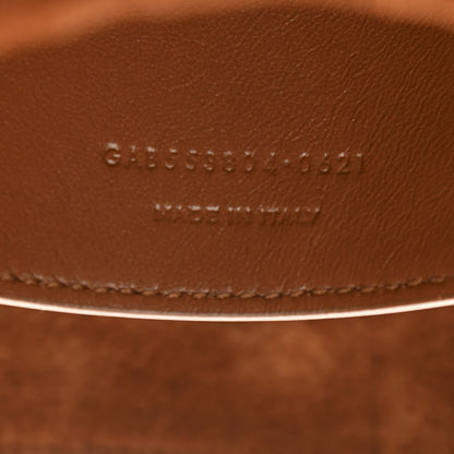 Saint Laurent Calfskin Crocodile Embossed Suede Medium Reversible Monogram Kate Satchel Military Taupe 10 of 19