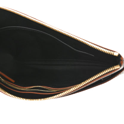 MCM Calfskin Monogram Klara Crossbody Pouch Black 5 of 8