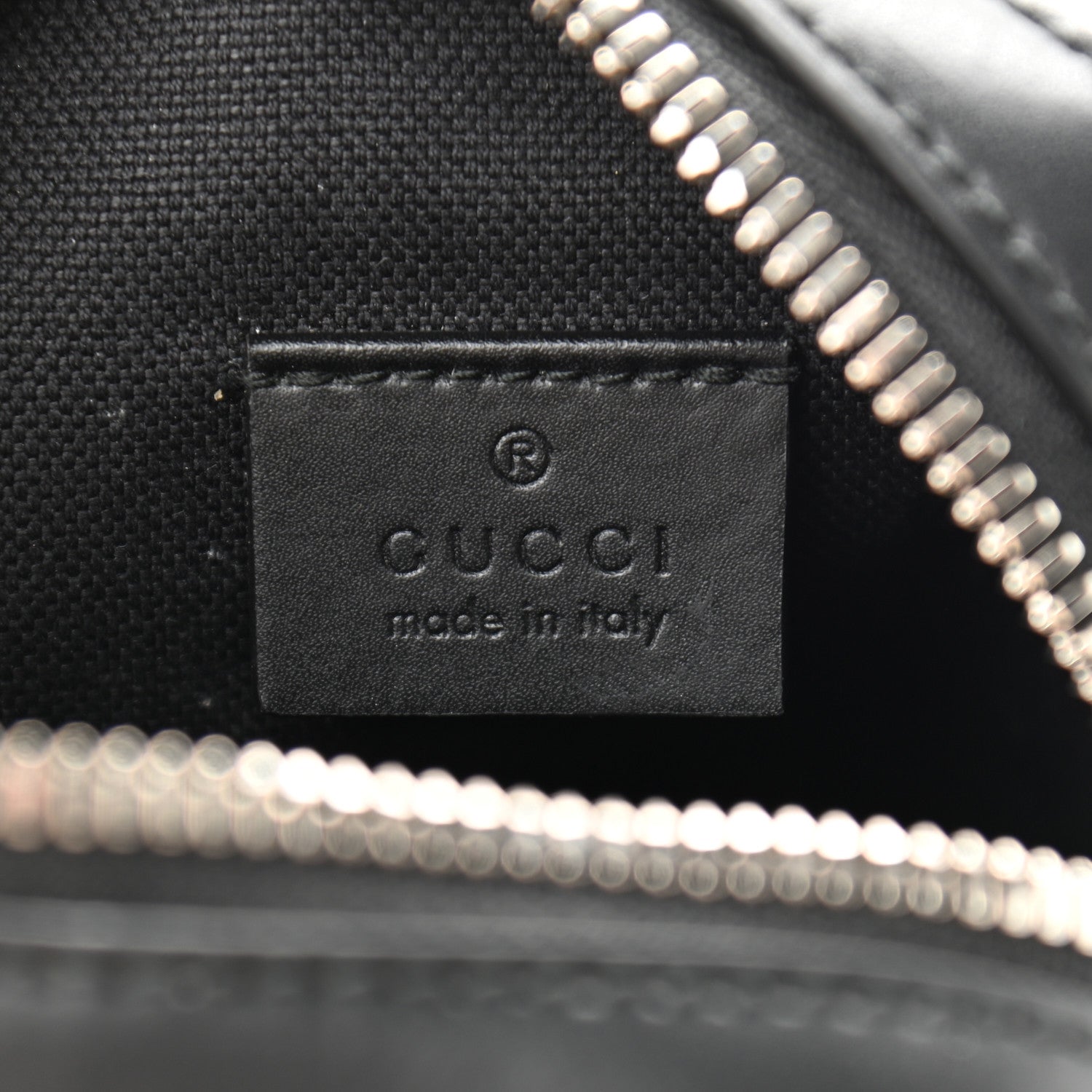 Gucci GG Supreme Monogram Appia Calfskin Web Small Camera Messenger Bag Black Grey 6 of 14