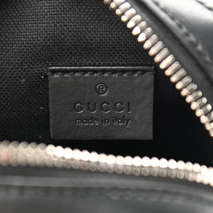 Gucci GG Supreme Monogram Appia Calfskin Web Small Camera Messenger Bag Black Grey 6 of 14