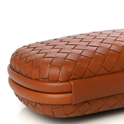 Bottega Veneta Nappa Intrecciato Chain Knot Clutch Caramel 8 of 9