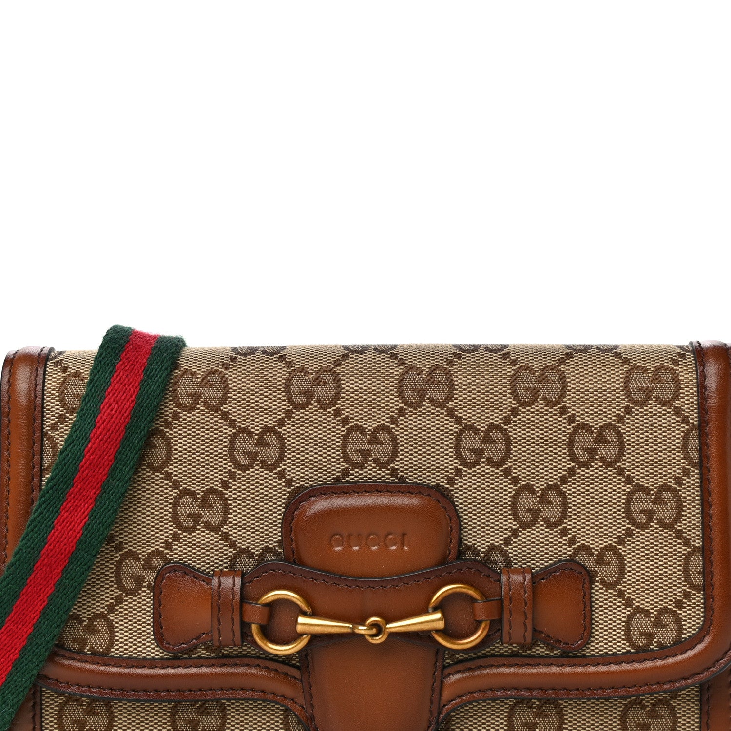 Gucci Monogram Lady Web Convertible Wallet Beige Cuir 7 of 12