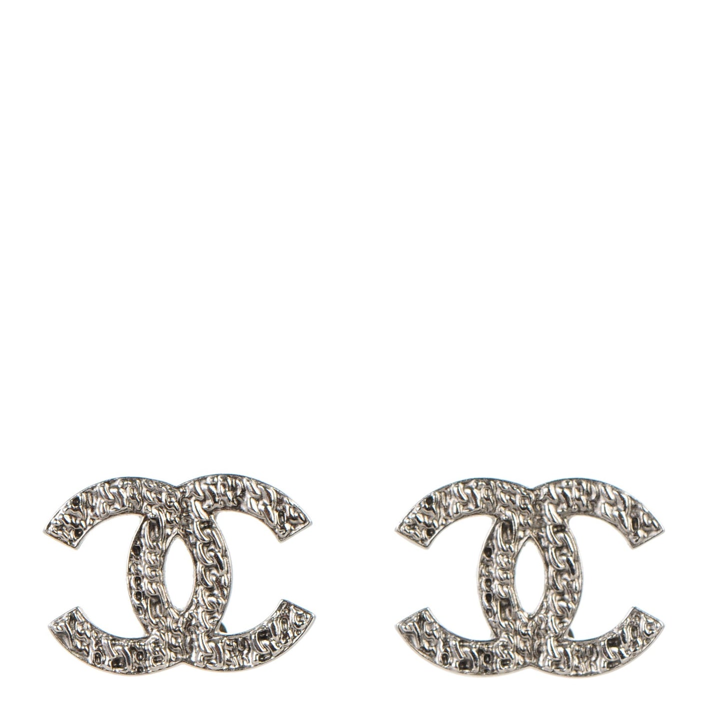 CC Chain Earrings Silver