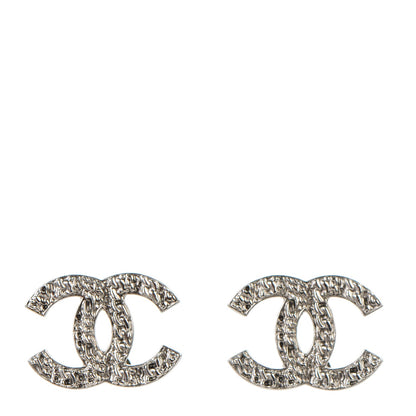 Chanel CC Chain Earrings Silver 1 of 4