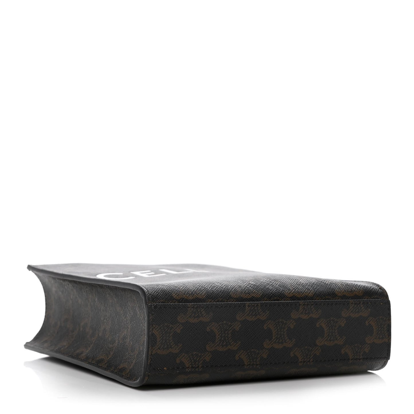 Triomphe Canvas Calfskin Mini Vertical Cabas Tan