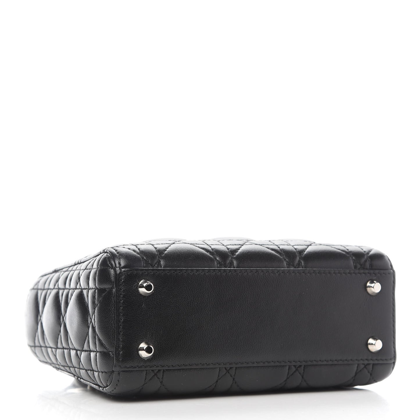 Lambskin Cannage Mini Lady Dior Black