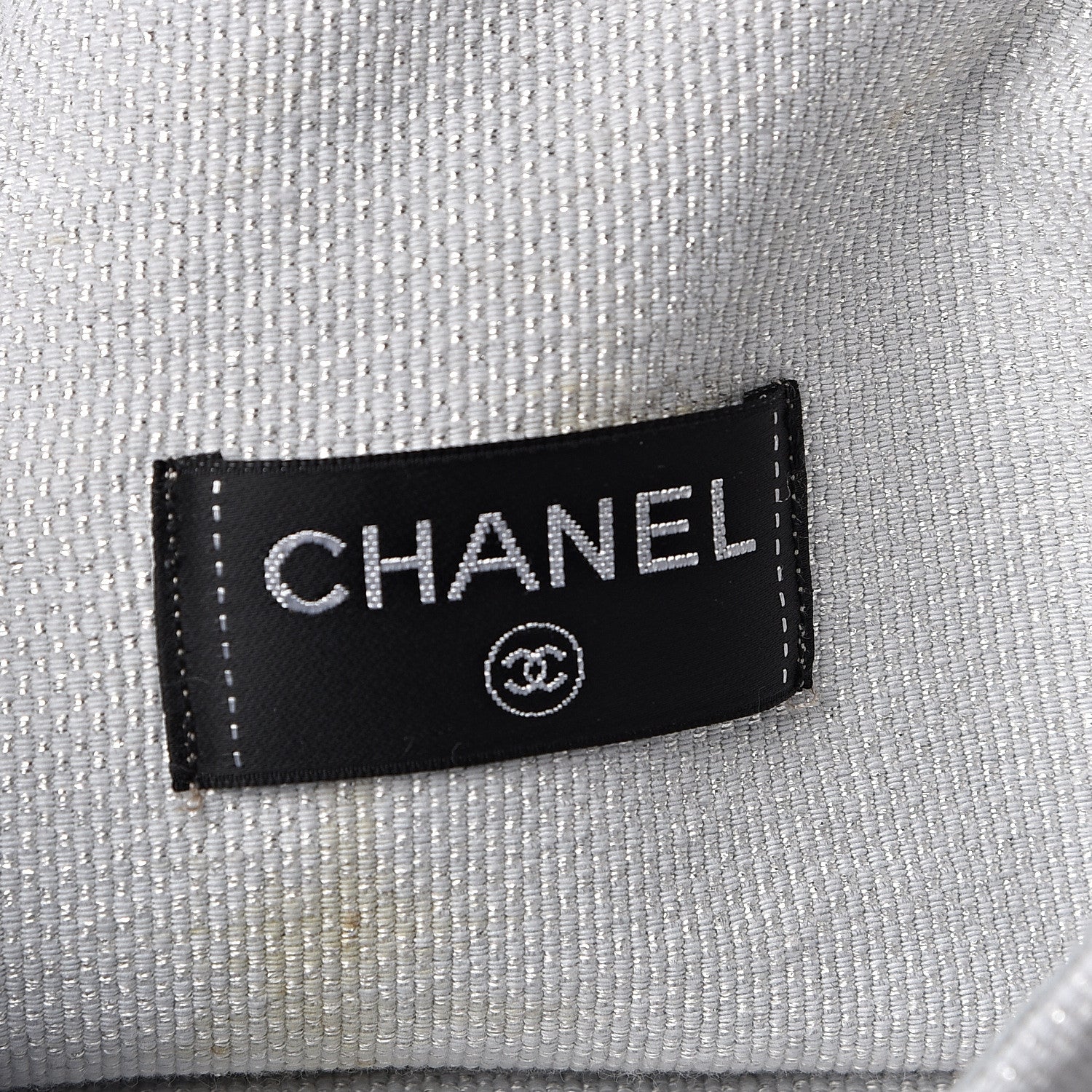 Chanel Terry Cotton CC Beach Tote Towel Set Grey 7 of 11