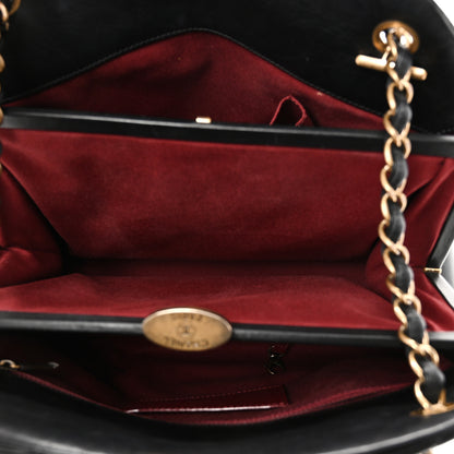 Chanel Aged Calfskin Large Just Mademoiselle Bowling Bag Black 5 of 11