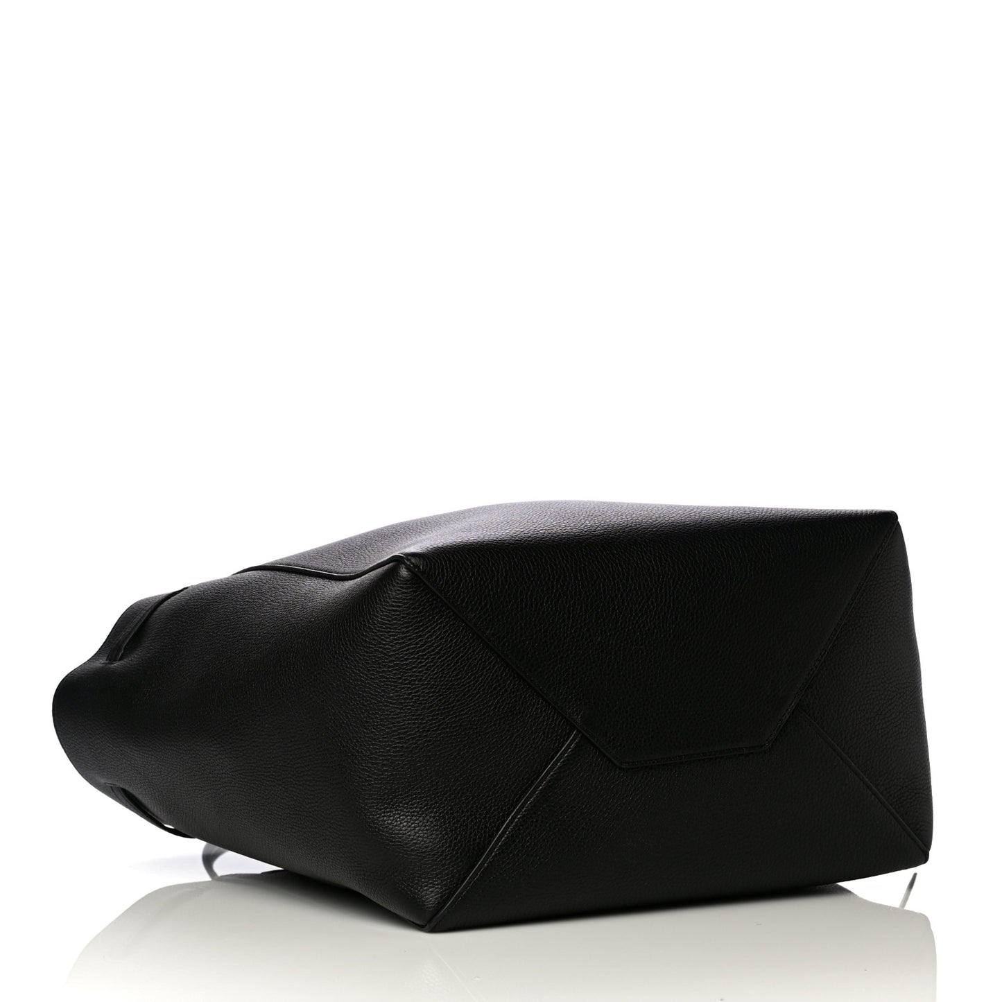 Soft Grained Calfskin Small Belt Cabas Phantom Black