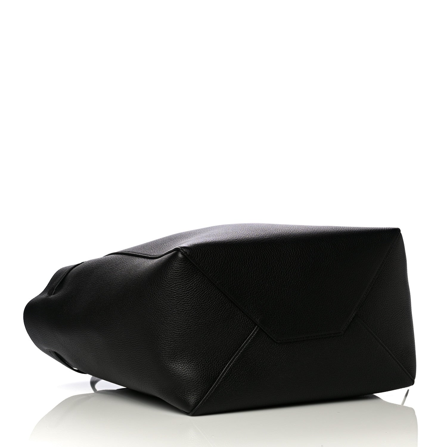Celine Soft Grained Calfskin Small Belt Cabas Phantom Black 4 of 10