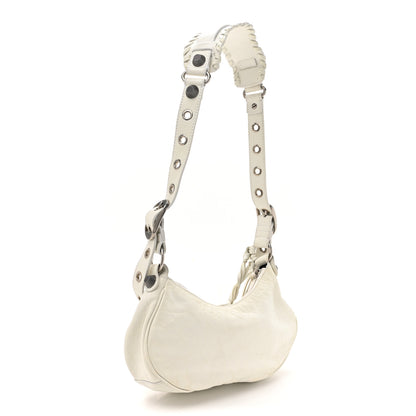 Balenciaga Agneau Arena Le Cagole Shoulder Bag XS Optic White 5 of 17