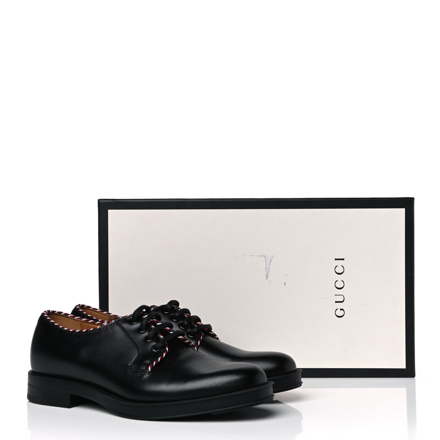 Calfskin Embroidered Mens Lace Up Derbys 5 Black