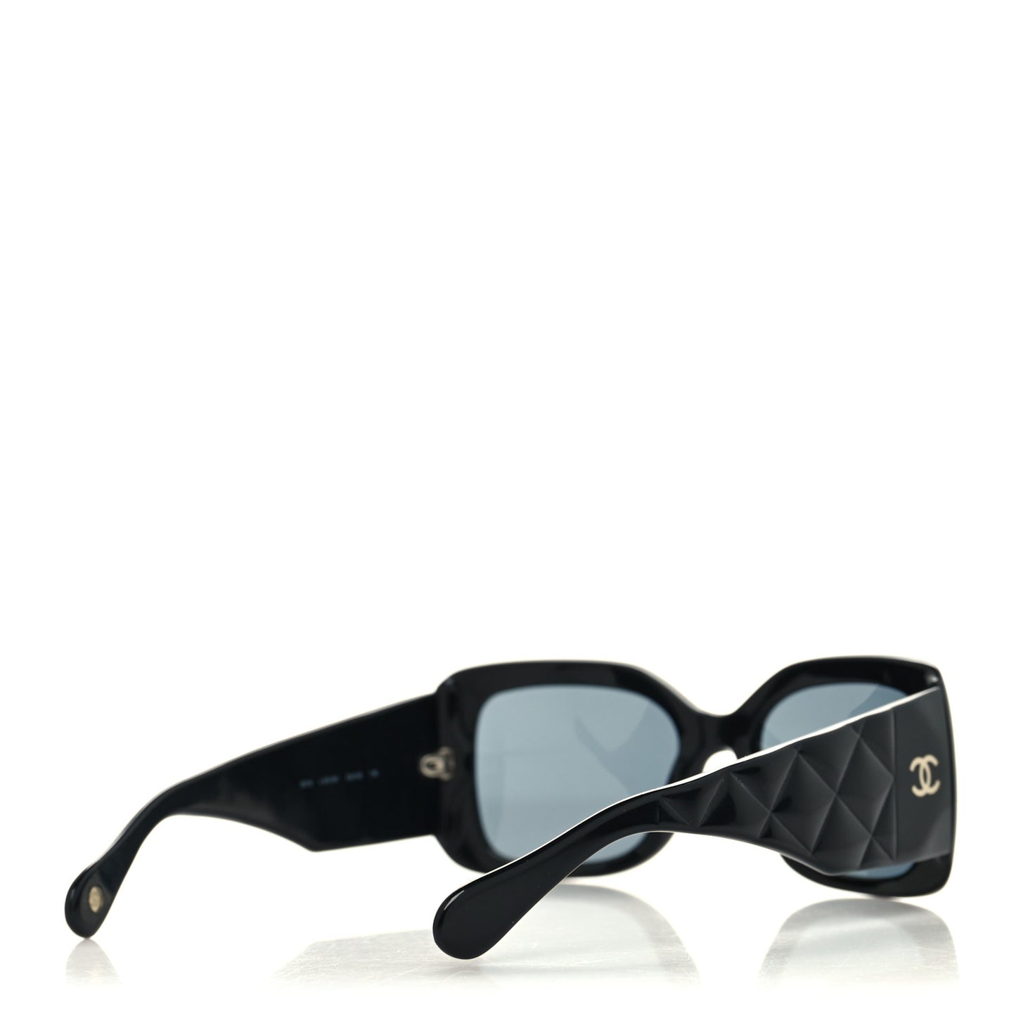 Acetate Quilted Sunglasses 5019 Black