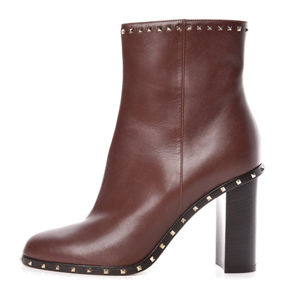 Valentino Garavani Nappa Soul Rockstud 90mm Ankle Boots 39 Brown 1 of 9