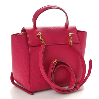 Celine Grained Calfskin Nano Belt Bag Raspberry 2 of 9