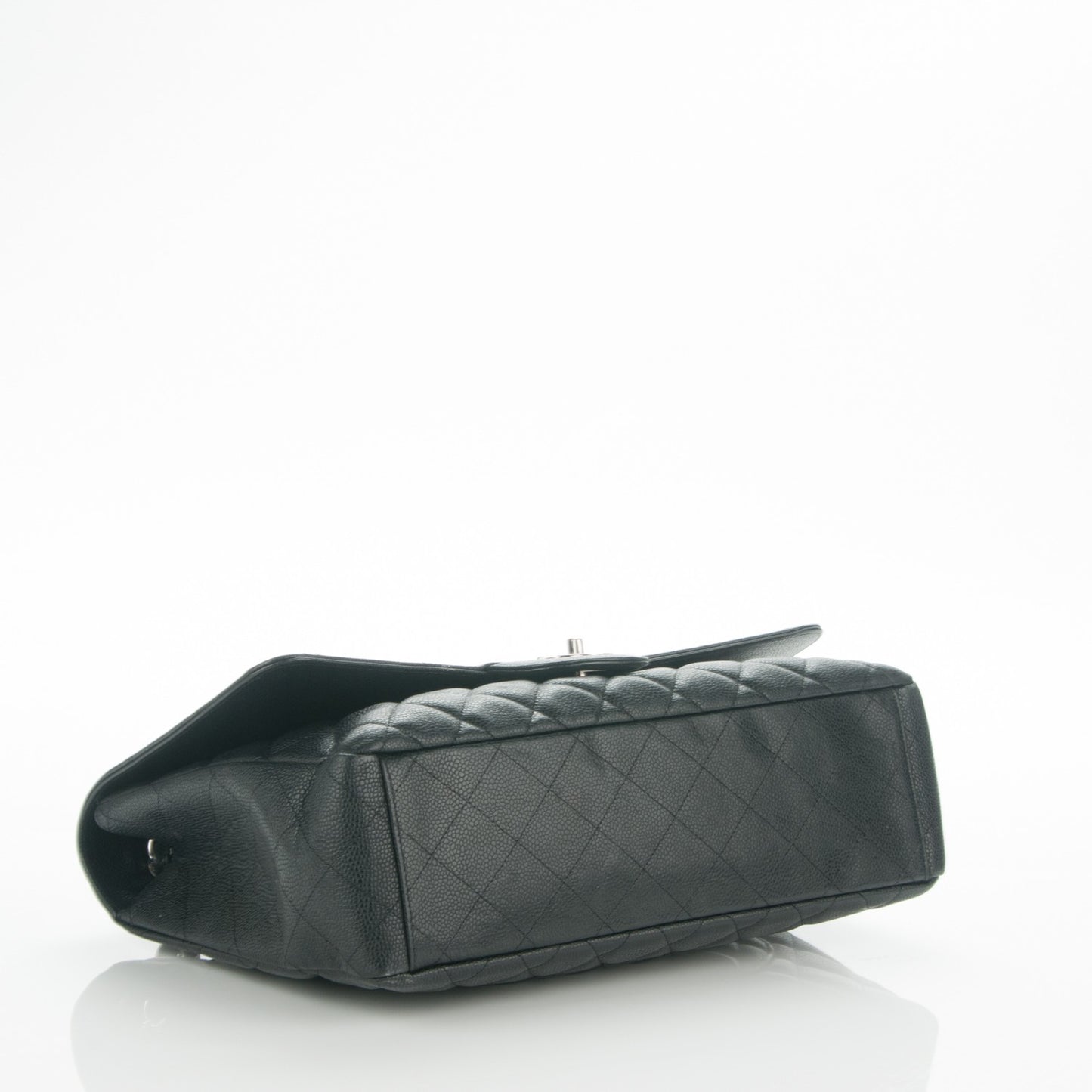 Caviar Quilted Maxi Single Flap Black