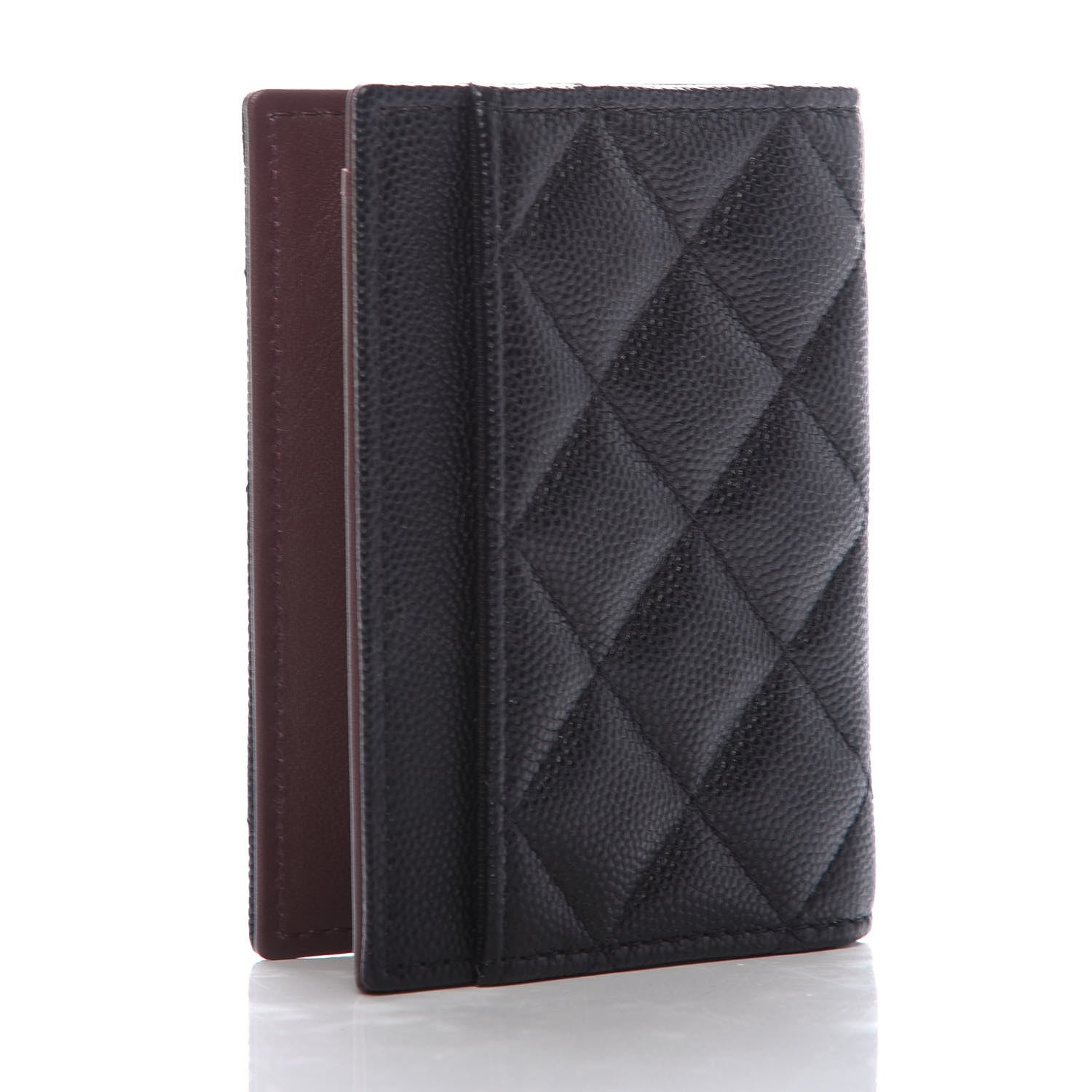 Chanel Caviar Quilted Card Holder Wallet Black 3 of 8