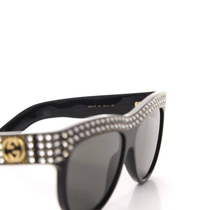 Gucci Acetate Crystal Sunglasses GG0147S Black 6 of 8