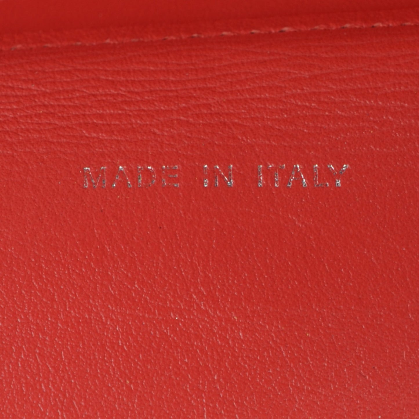 Calfskin Double Stitch iPad Case Red