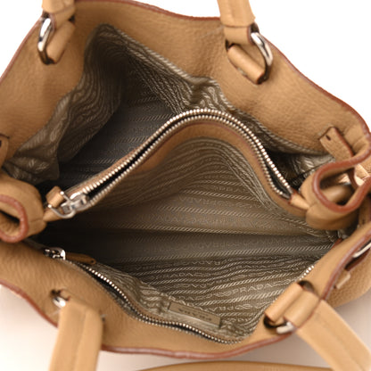 Prada Vitello Daino Side Pocket Tote Naturale 5 of 12