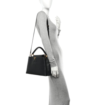 Louis Vuitton Taurillon Capucines PM Black 2 of 11
