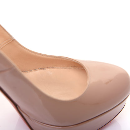 Christian Louboutin Patent Bianca 140 Pumps 37.5 Nude 10 of 13