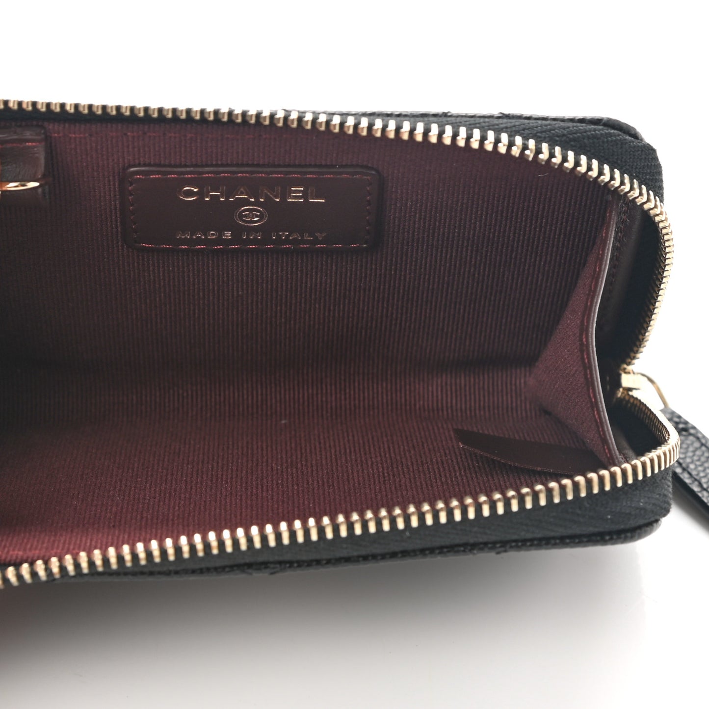 Caviar Quilted Key Holder Case Black
