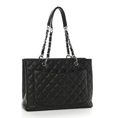Chanel Caviar Quilted Grand Shopping Tote GST Black 3 of 11