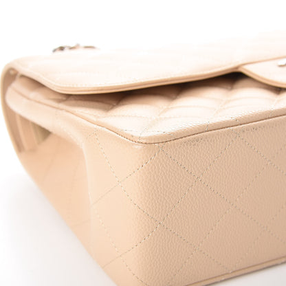 Chanel Caviar Quilted Jumbo Double Flap Beige Clair 8 of 13