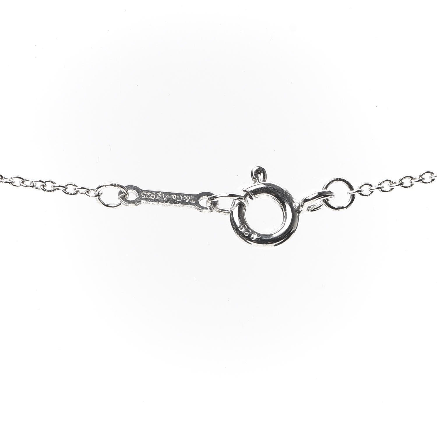 Tiffany Sterling Silver Diamond Paloma Picasso Double Loving Heart Necklace 4 of 5