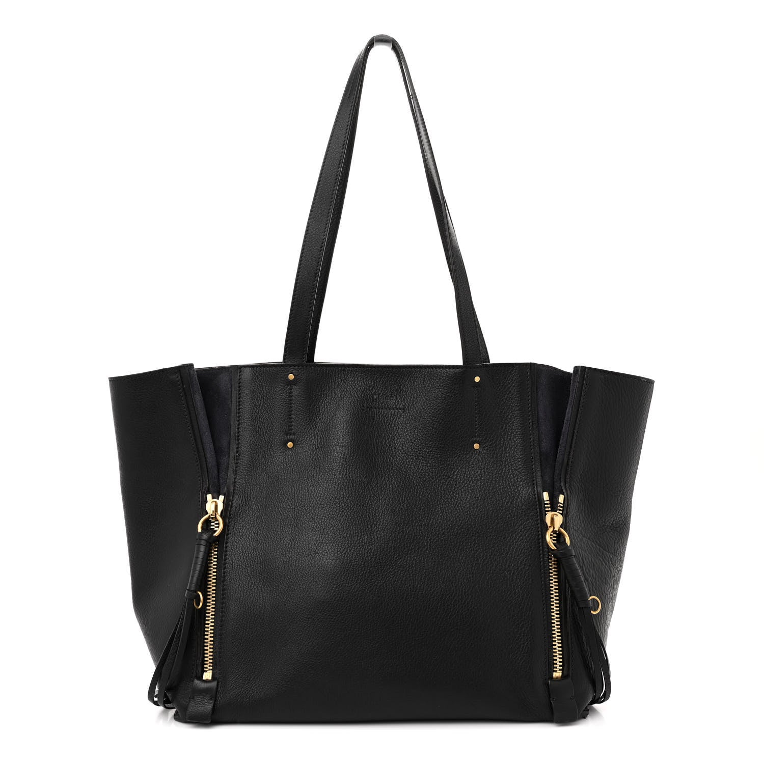 Chloe Smooth Calfskin Medium Milo Shopping Tote Black 1 of 17